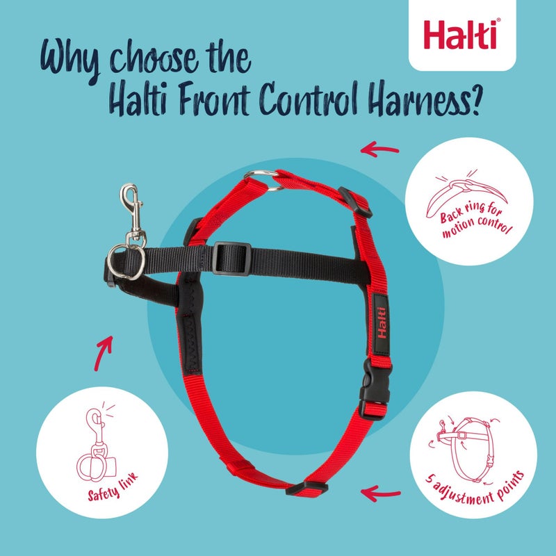 Halti Front Control Harness - Stop Your Dog Pulling on the Leash. Adjustable, Lightweight and Easy to Use. Anti-Pull Dog Training Harness for Large Dogs (Size L) - Image 4